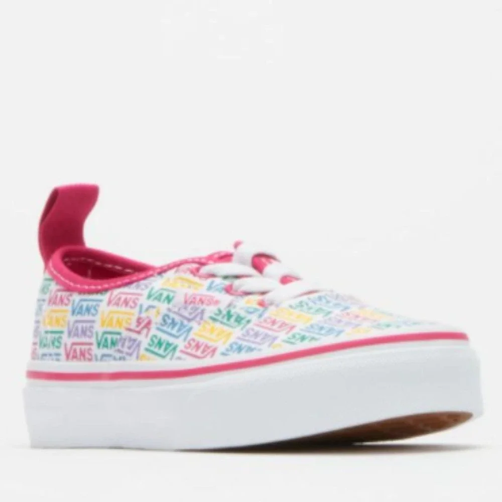 Vans Kids Authentic Elastic Rainbow Sneaker 10.5K - Picture 2 of 12